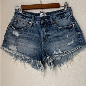Pistola Raw Hem Distressed Shorts